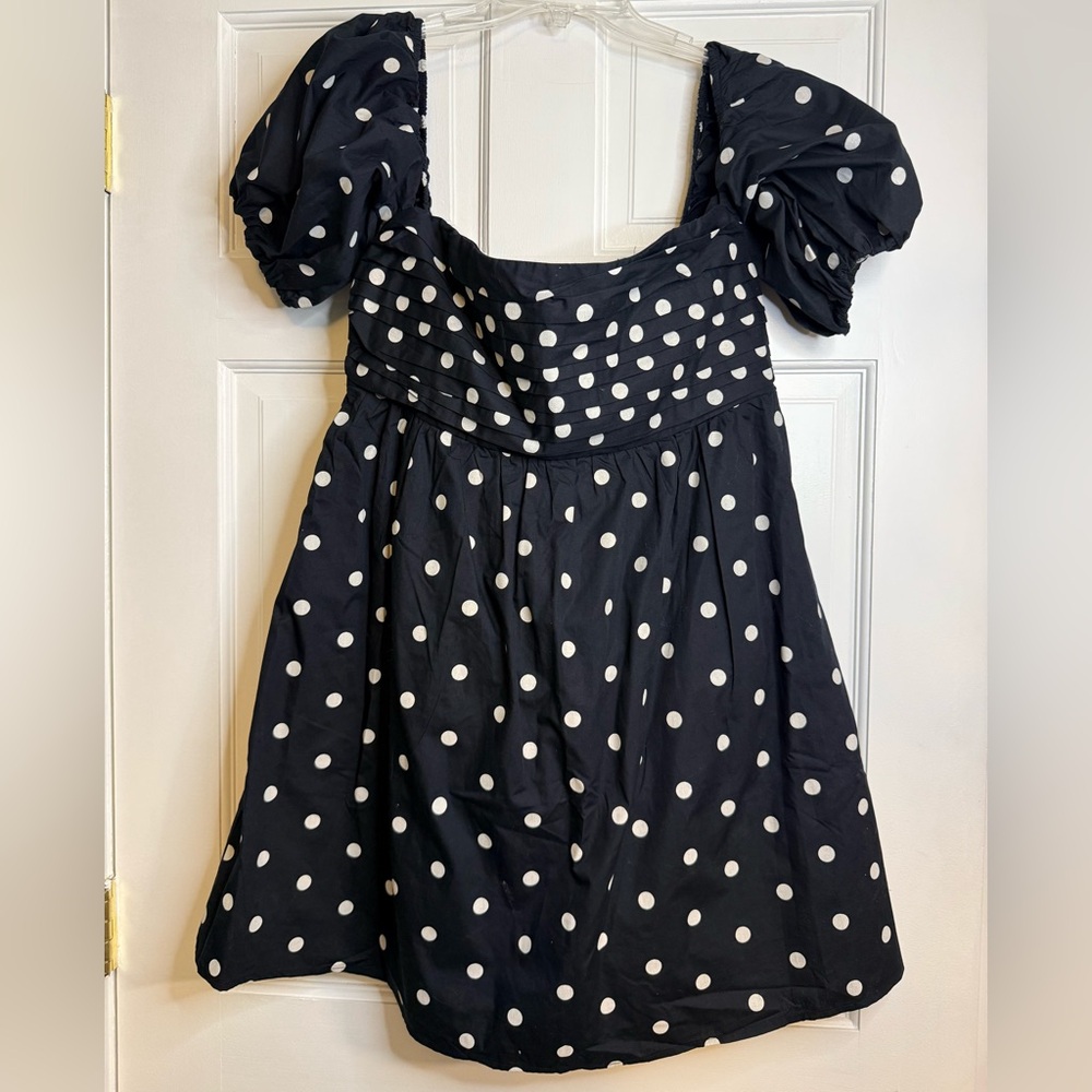 Abercrombie & Fitch Emerson Ruched Puff
Sleeve Mini Dress